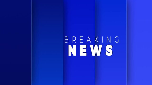 Breaking News Blue Modern Vertical Layers Transition Intro Motion Background
