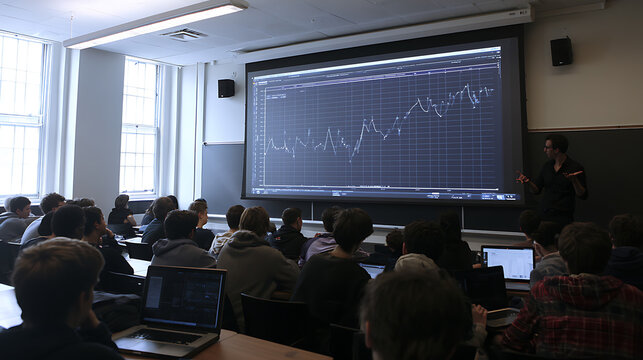 A high school economics class learning about inflation (1)