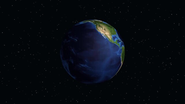 Digital Earth Zoom Animation to Pachuca City in Hidalgo Mexico