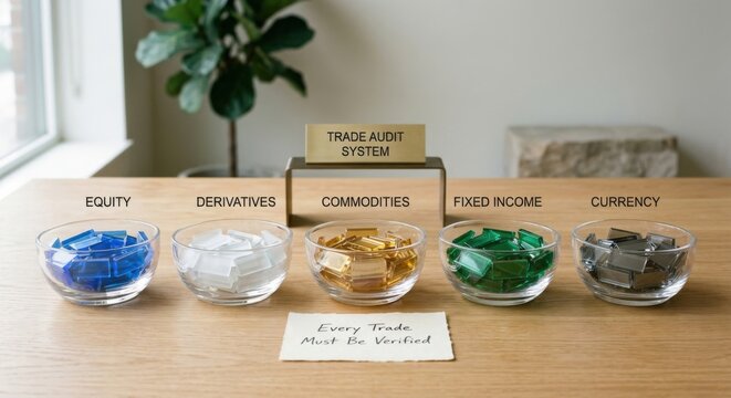 Financial System with Derivatives, Commodities, and Fixed Income displayed in Bowls