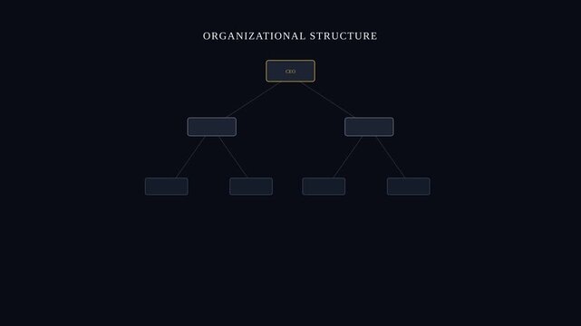 Org Chart Tree 4K Motion Graphic Animation | Seamless Loop