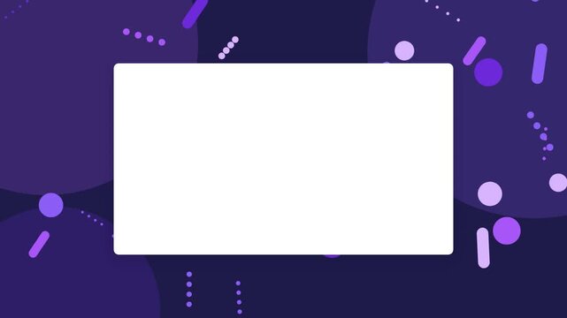 Abstract purple geometric frame for presentation