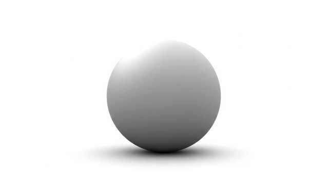 Simple grey sphere with soft shadow