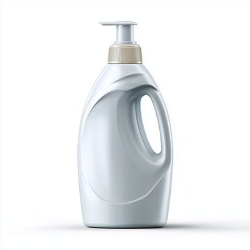 Elegant laundry detergent bottle featuring a convenient pump designed for a tidy and modern home environment