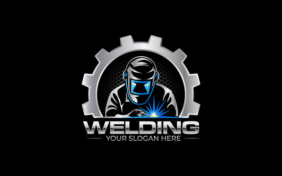 Illustration vector graphic of a welding fabrication business logo design