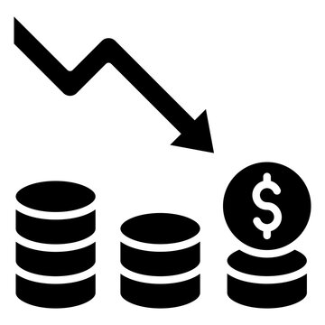 Currency Devaluation Icon