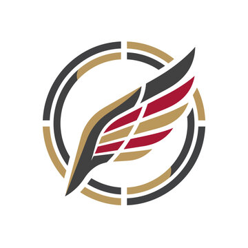 This logo features a stylized wing symbolizing freedom, creativity, and innovation, suitable for brands promoting agility and modern solutions in a competitive market.