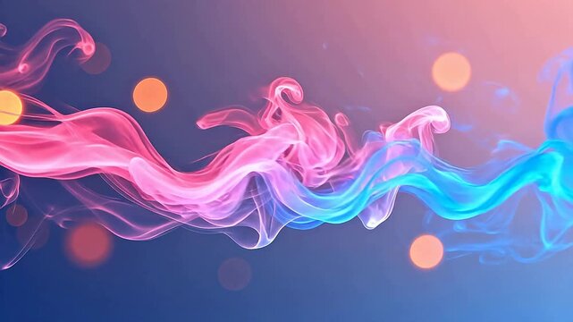 Colorful swirling smoke patterns