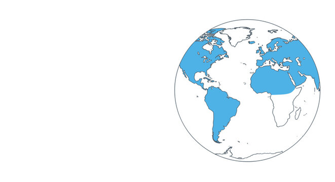 Globe Earth Planet World Map.