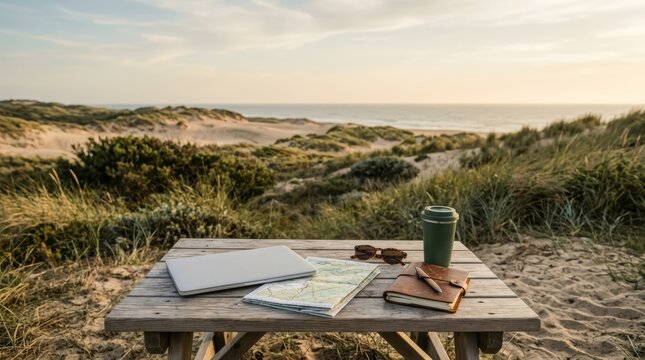 Remote-work culture balanced with intentional offline travel and exploration