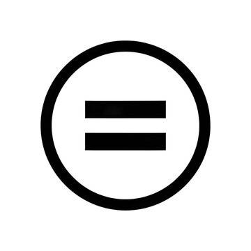 vector illustration of a equal sign
