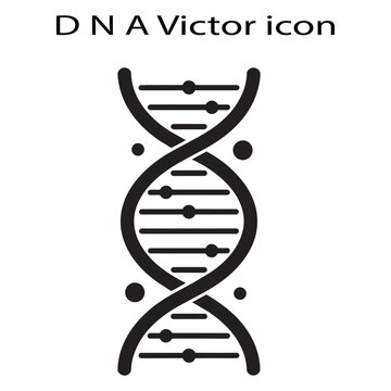 Genetic DNA double helix structure icon vector illustration for medical science