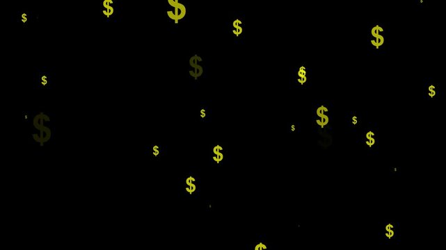 Animated Dolar business graph chart .Animated business graph icon with dollar sing. business graph chart with grid lines background video