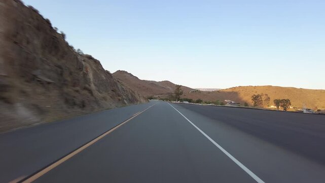 Lake Isabella 5 Northshore 11 Front View MultiCam Sunset Driving Plate Sierra Nevada Mts California USA