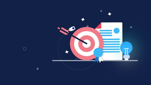 Conceptual Animation of Strategic Business Planning and Creative Goal Setting.