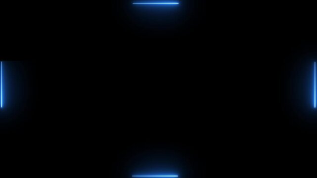 A strobe effect (bright flashing white light on a black background, random timing), Horror strobe flash effect. blue emergency light glowing and flashing, signaling alert and warning safety signal