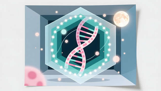 genetic life medical health concept background