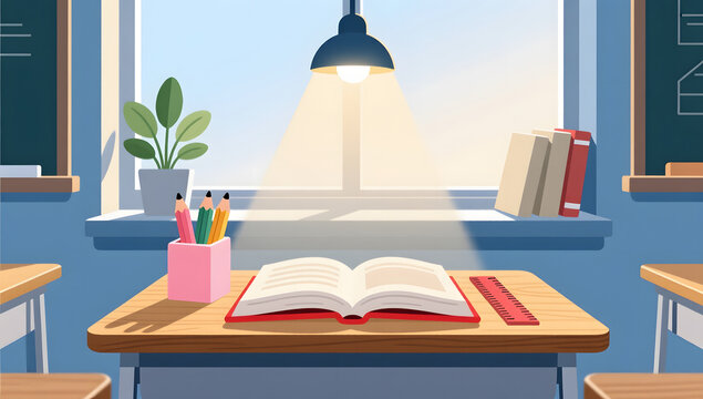 classroom stationery teachers day education illustration background