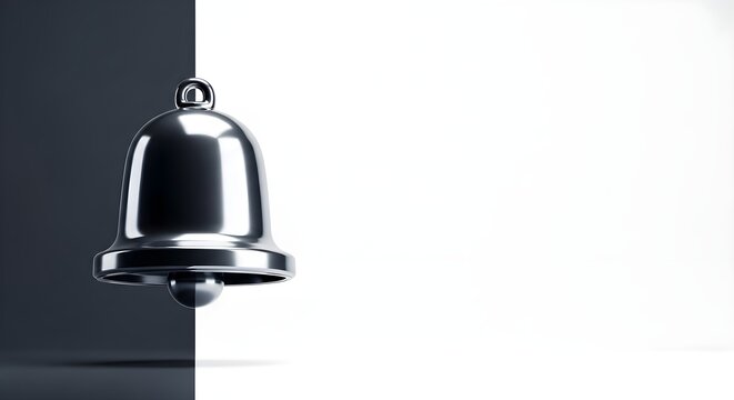 Shiny Metal Bell Object Closeup