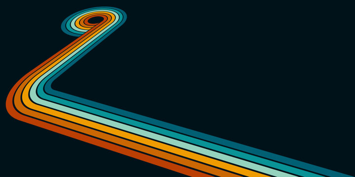 Vintage striped backgrounds, posters, banner samples retro colors 1970s 1900s 70s 80s 90s. Retro vintage style 70s striped background poster lines. Shapes vector design graphic 1980s.