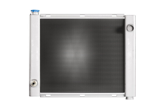 Car Radiator isolate on white background. 3d rendering.