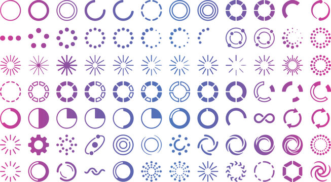 Download status and update icon vector