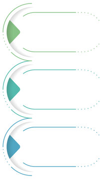 Vertical business infographic template with three steps
