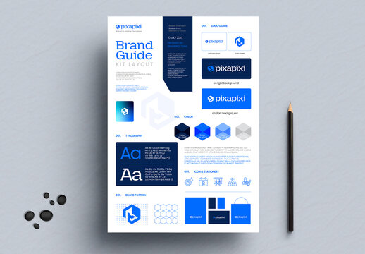 Corporate Brand Style Guide Kit Identity Manual