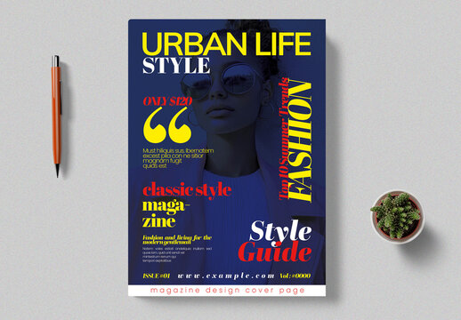 Fashion Magazine Cover Template