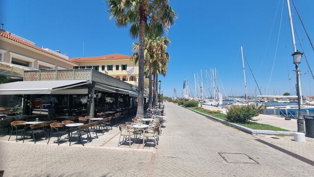 preveza city greece summer tourist resort