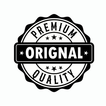 Premium original quality stamp badge isolated on white background vector illustration