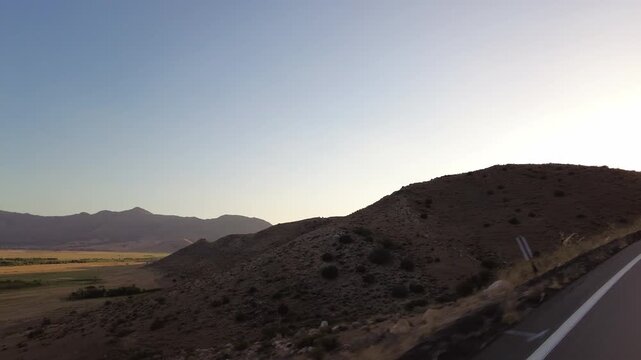 Lake Isabella 5 Northshore 13 Three Quarter R MultiCam Sunset Driving Plate Sierra Nevada Mts California USA