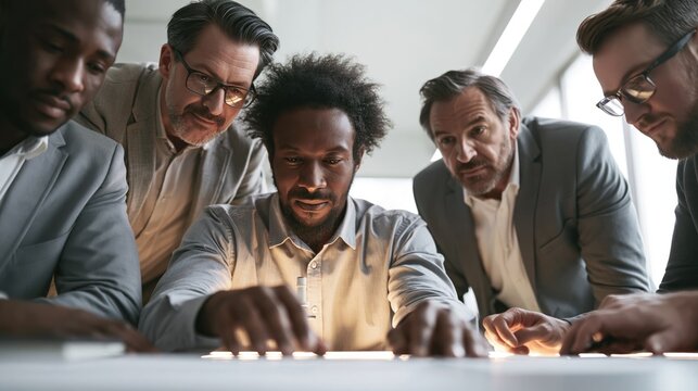 Insurance Professionals Assessing Cyber Incident Claim in Bright Office