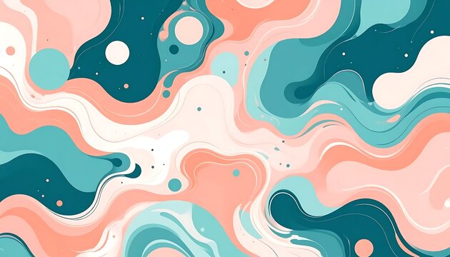 Abstract digital art with swirling blue and pink patterns.