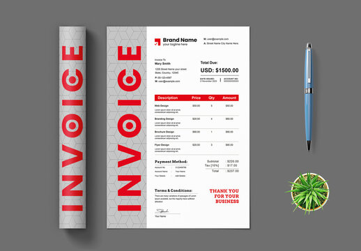 Creative Invoice Layout