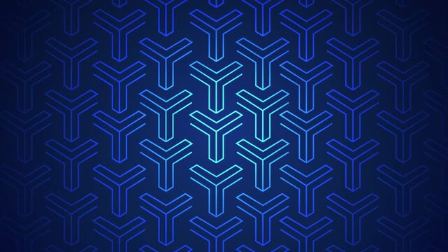 Luxury geometric pattern glowing neon like animated advertisement asset. Beauty products, Make up and Presentation focused background. Showcase motion graphic effect. Ornamental floral design moving.
