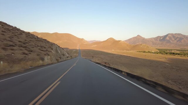Lake Isabella 5 Northshore 13 Front View MultiCam Sunset Driving Plate Sierra Nevada Mts California USA