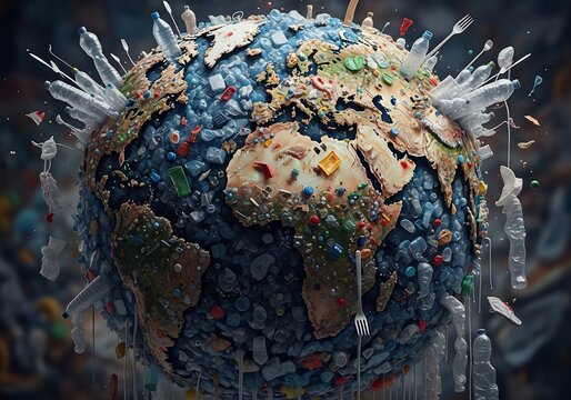 Planet Drowning in Plastic, a World Choked.