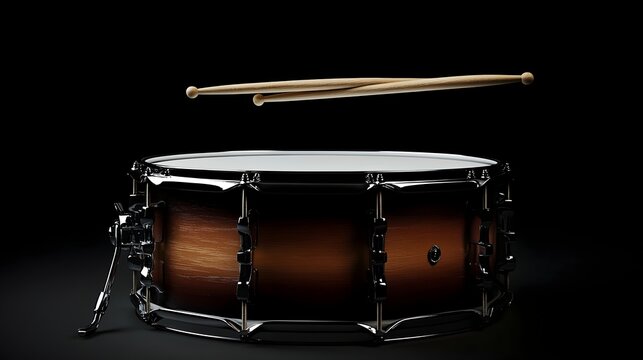 drum and drumsticks