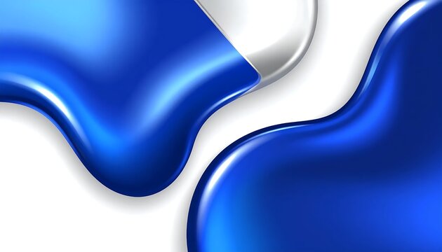 Abstract blue liquid flowing in a glass tube.