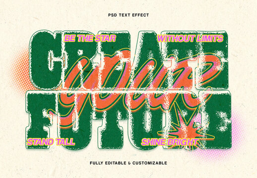 Grunge Typography Text Effect