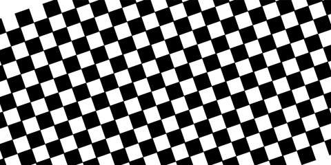Obraz premium Black and white checkered seamless pattern. Endless background.