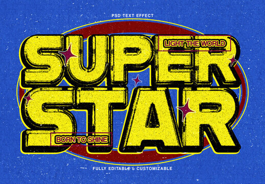 Retro Distressed Text Effect