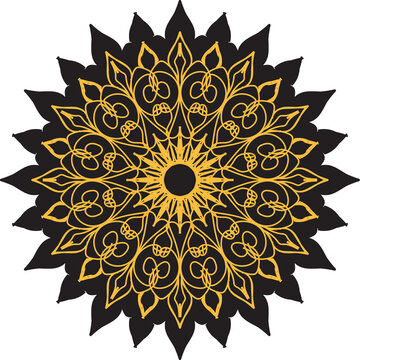 round ornamental round lace pattern
