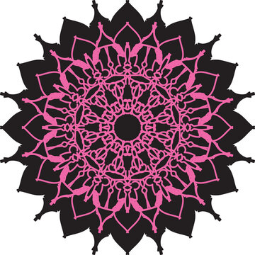 round ornamental round lace pattern