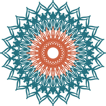 round ornamental round lace pattern