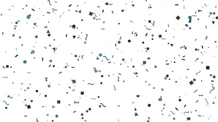 Obraz premium Abstract pattern of scattered dark shapes on white background