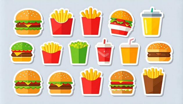 Assorted colorful cupcakes and muffins on white background.