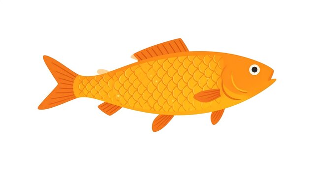 Bright orange goldfish swimming in clear water.