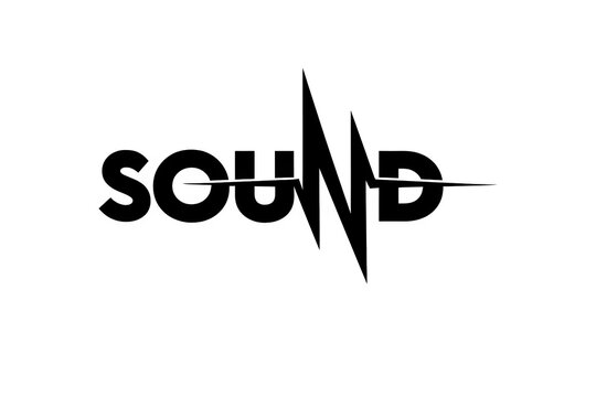 Minimalist sound typography with pulse